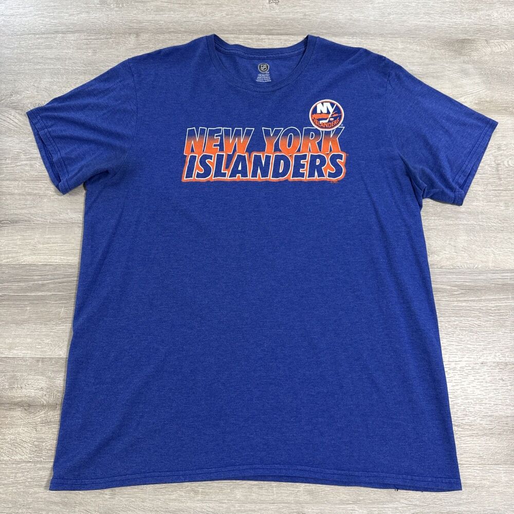 New York Islanders Shirt NHL Hockey Men’s Blue XL Short Sleeve Tee